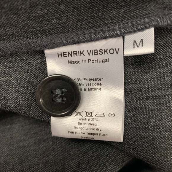 HENRIK VIBSKOV Gray Polyester Pleated Casual Pants - Picture 3 of 4